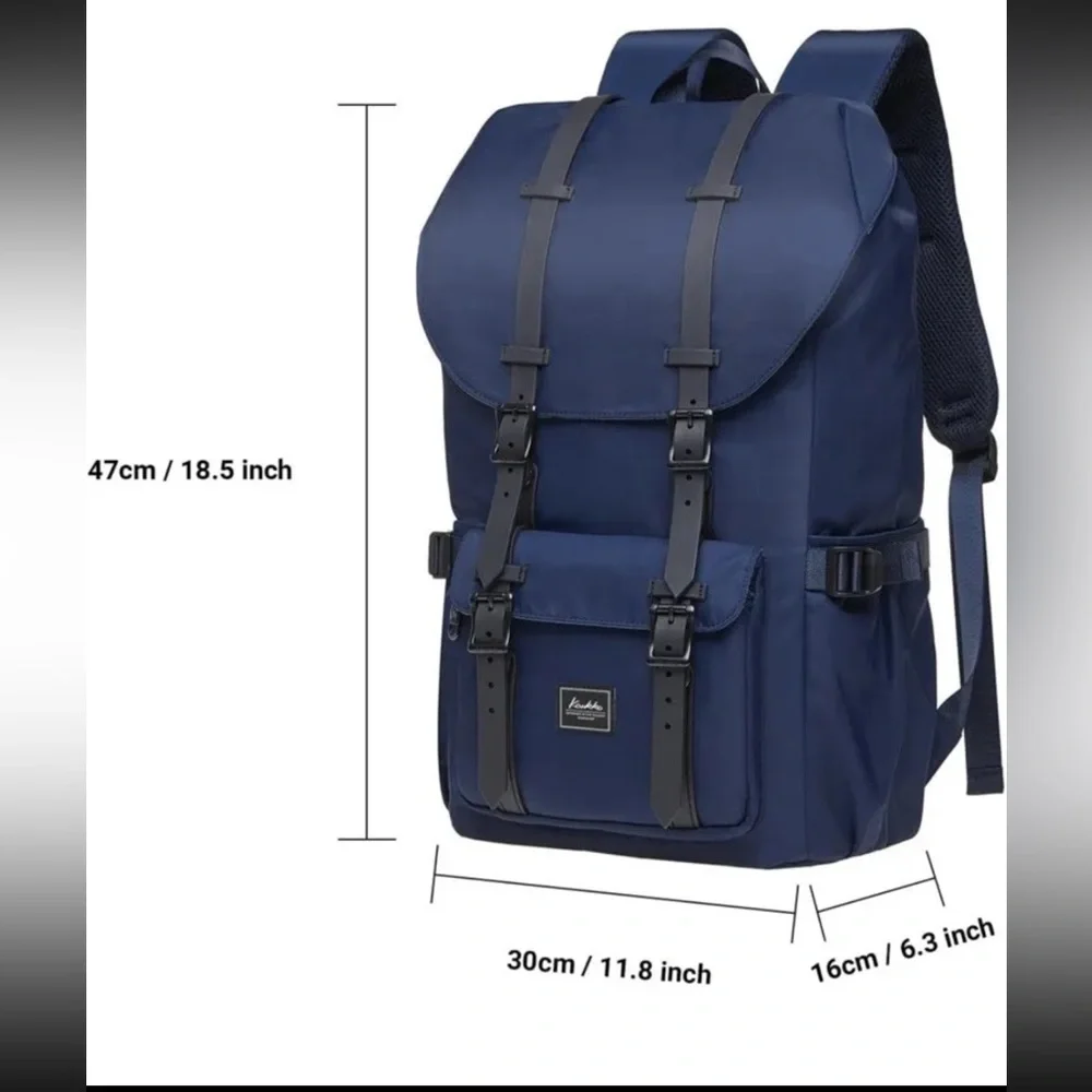 KAUKKO Laptop Travel Backpack, Outdoor Rucksack Fits 15.6 Inch Laptop